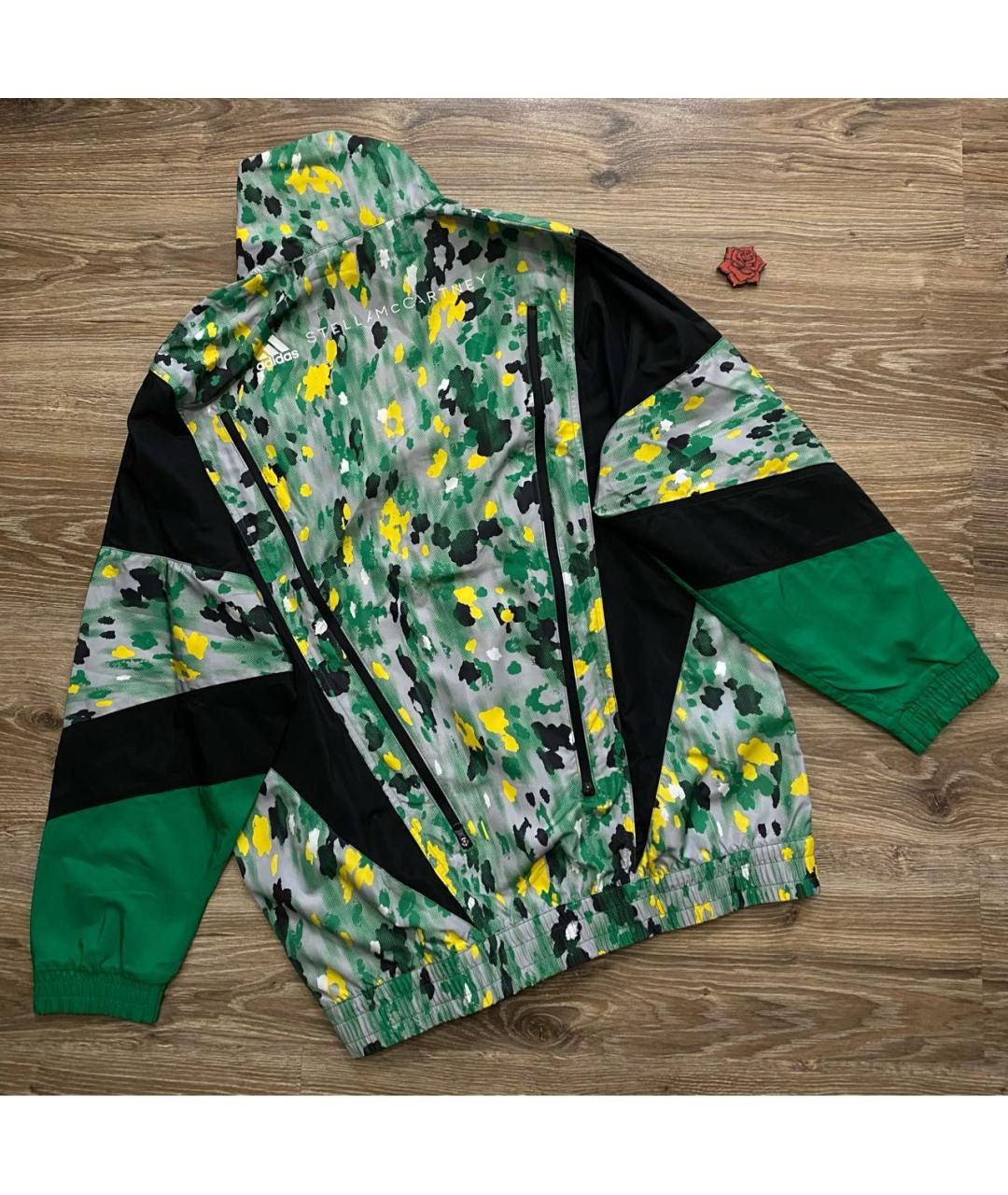 ADIDAS BY STELLA MCCARTNEY Зеленая синтетическая спортивная куртка, фото 7
