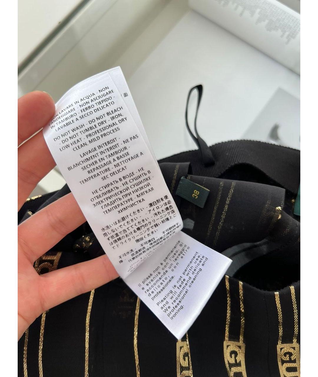 GUCCI Черная юбка макси, фото 7