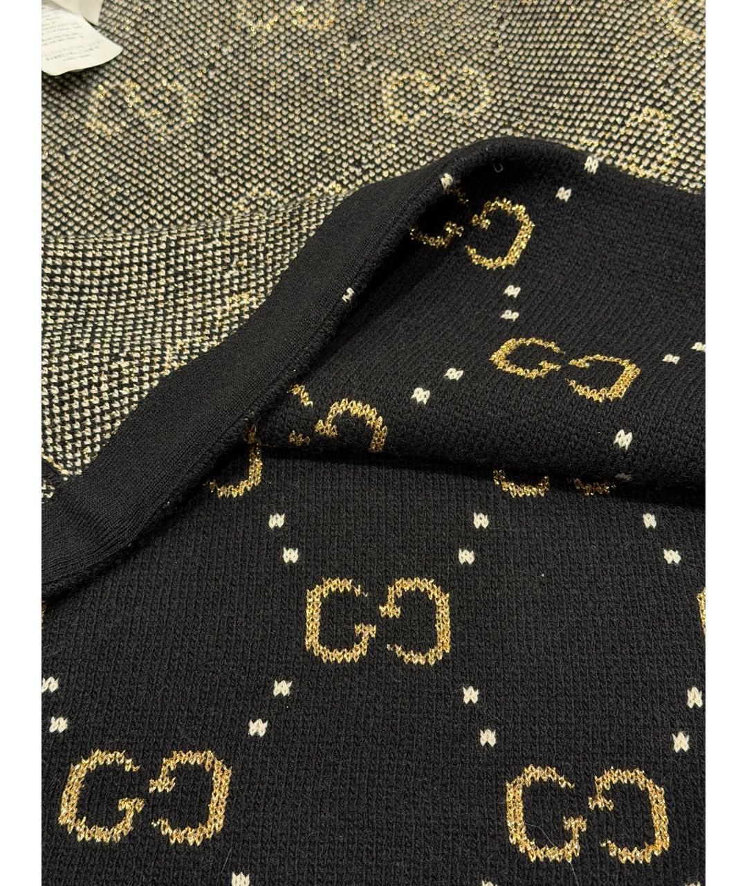 GUCCI Черная шерстяная юбка миди, фото 5