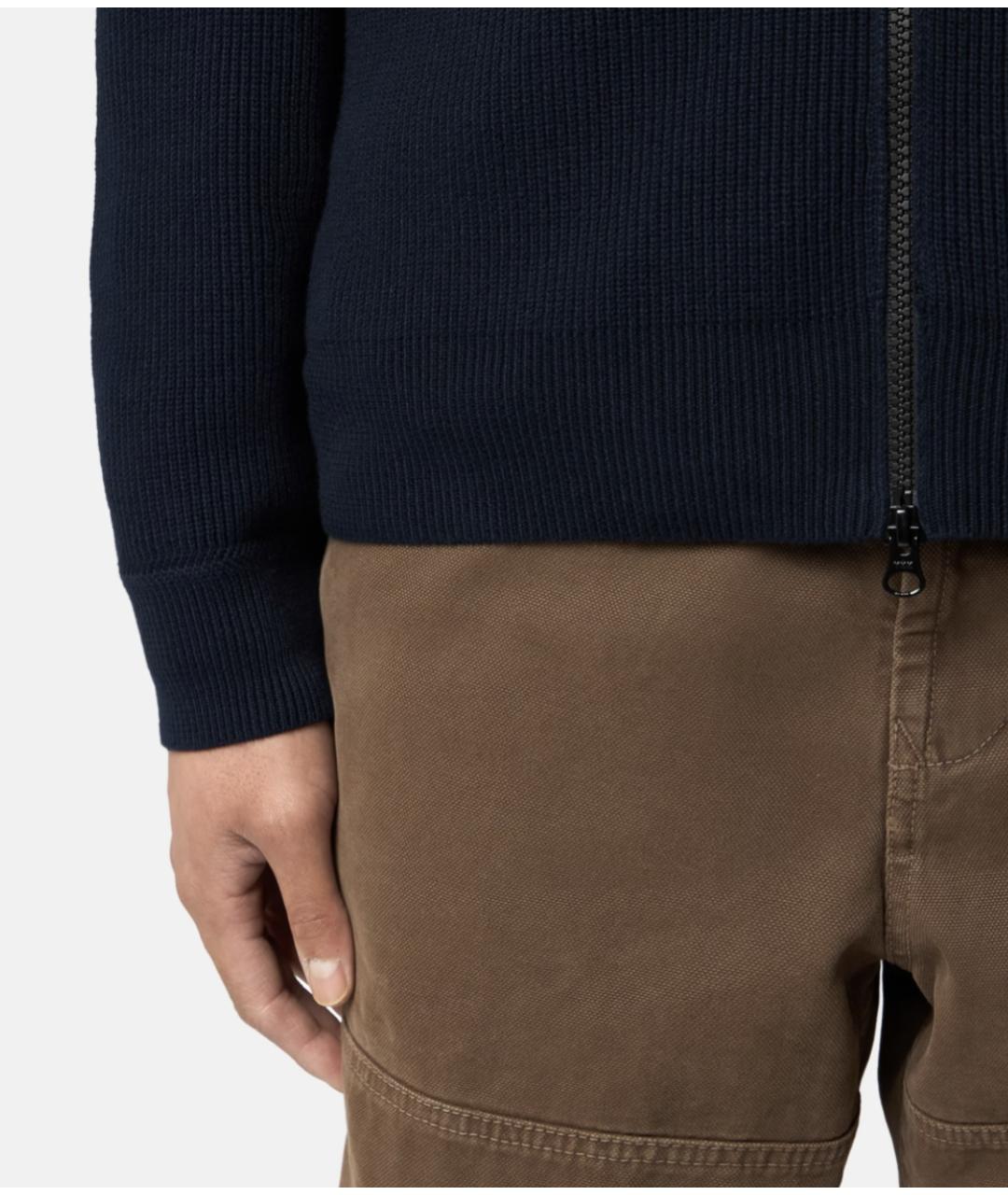 STONE ISLAND Синий хлопковый кардиган, фото 3