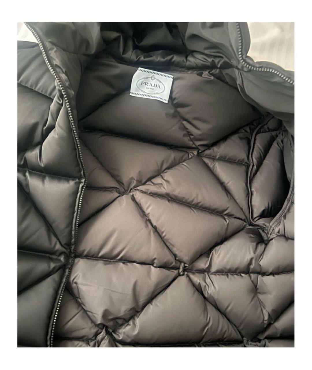 PRADA Черный пуховик, фото 3