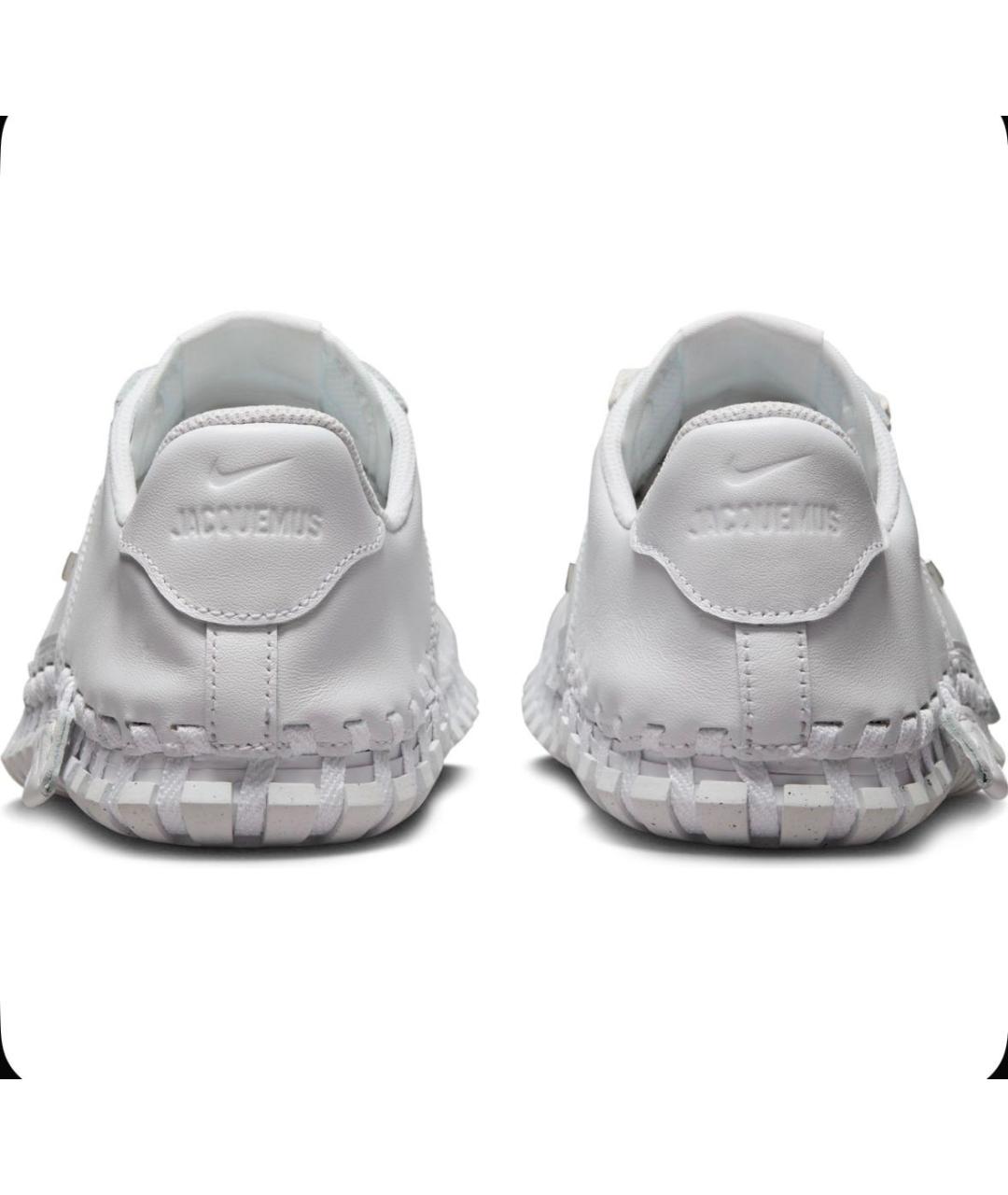 JACQUEMUS Белые кожаные кроссовки, фото 4