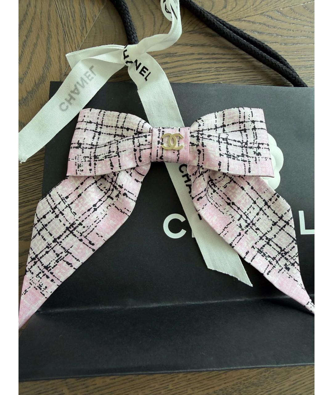 CHANEL Розовая заколка, фото 4