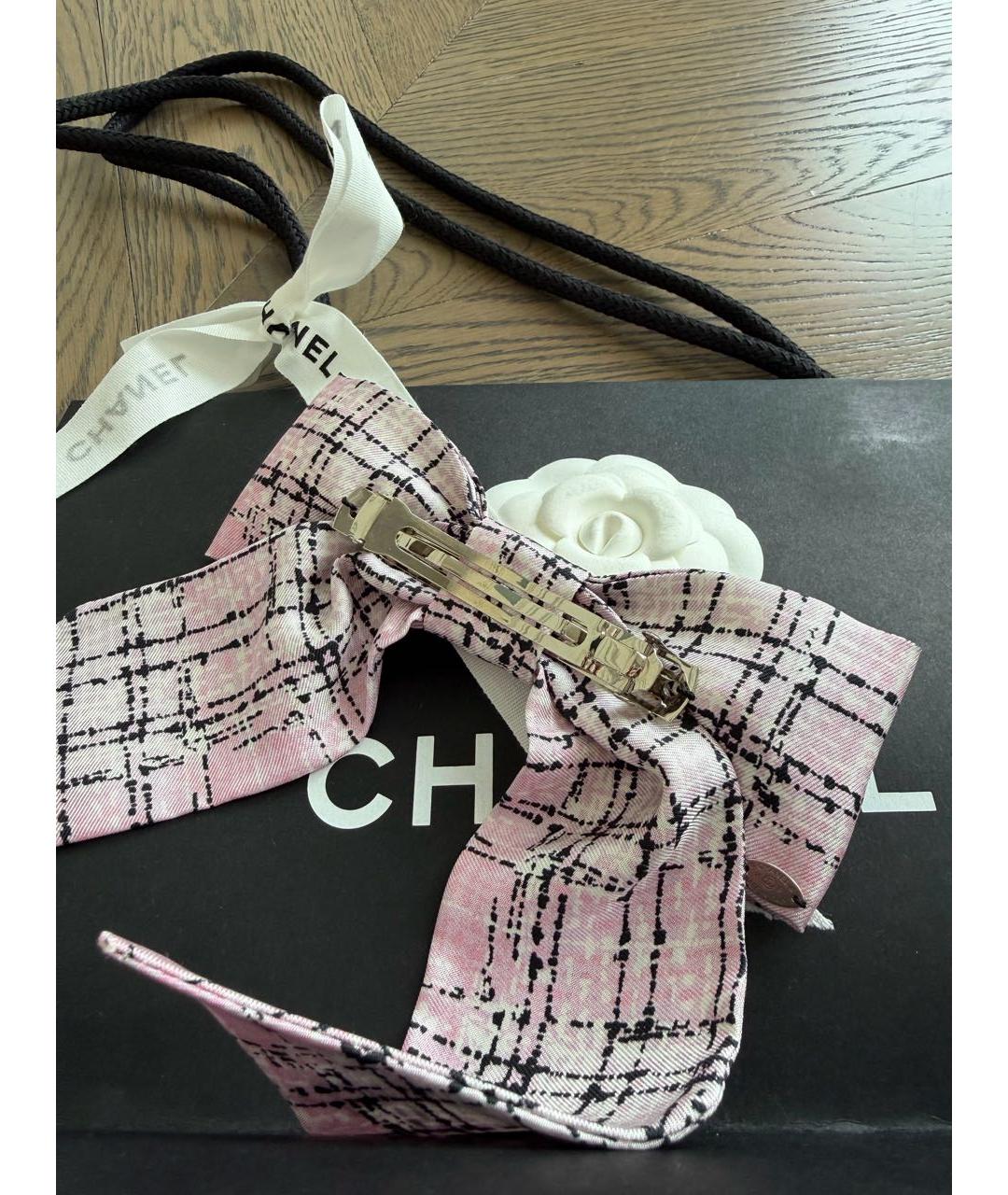 CHANEL Розовая заколка, фото 3