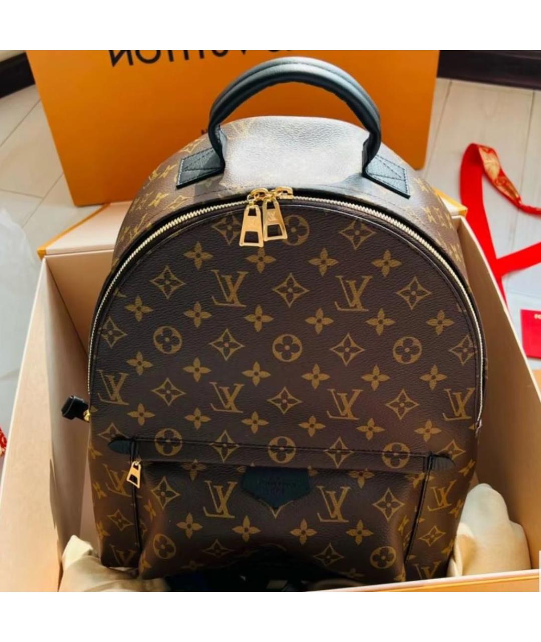 LOUIS VUITTON Коричневый рюкзак, фото 4