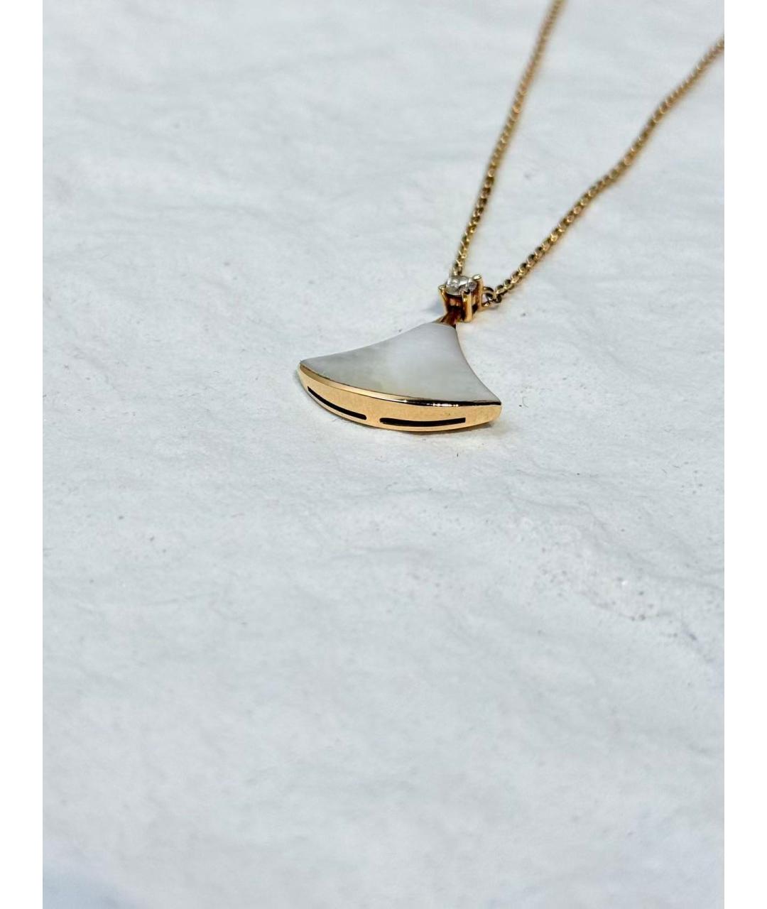 BVLGARI Белая подвеска, фото 4