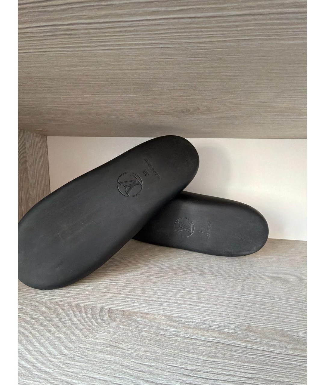 LOUIS VUITTON Коричневые шлепанцы, фото 7