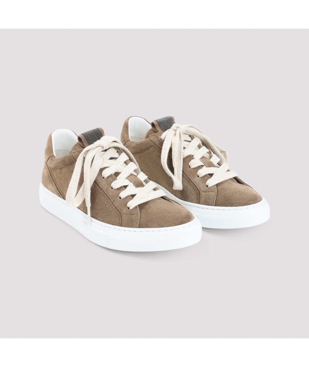 BRUNELLO CUCINELLI Кожаные кеды, фото 4