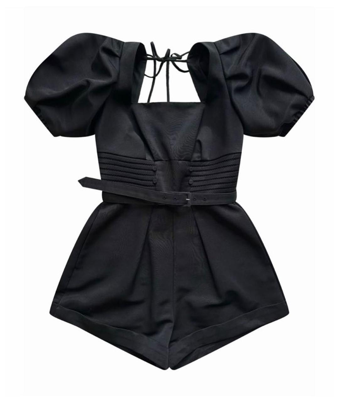 SELF-PORTRAIT Черный полиэстеровый комбинезон, фото 1