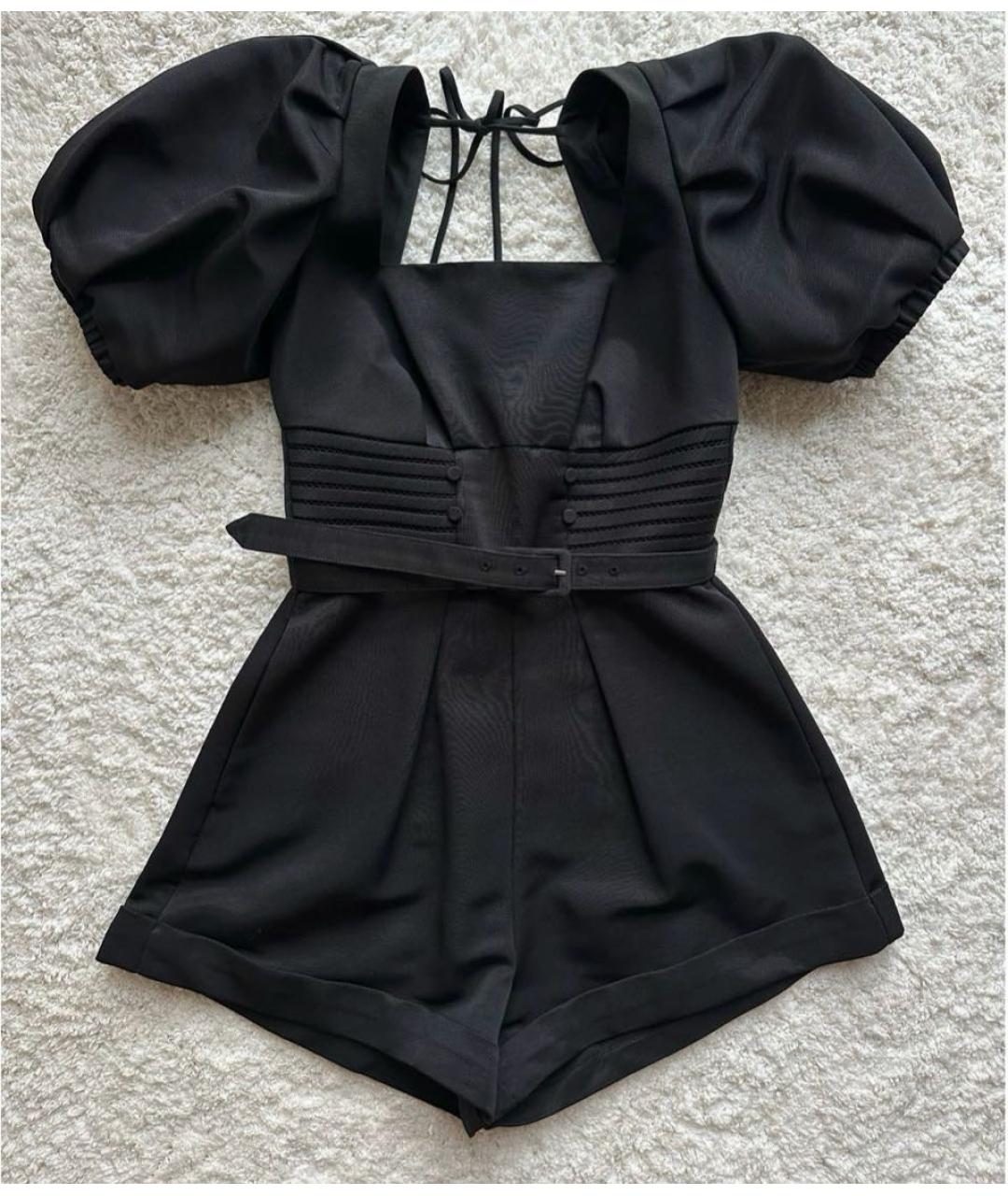 SELF-PORTRAIT Черный полиэстеровый комбинезон, фото 2