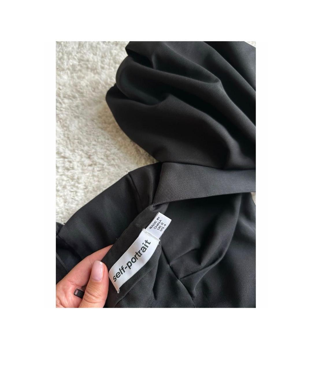 SELF-PORTRAIT Черный полиэстеровый комбинезон, фото 4