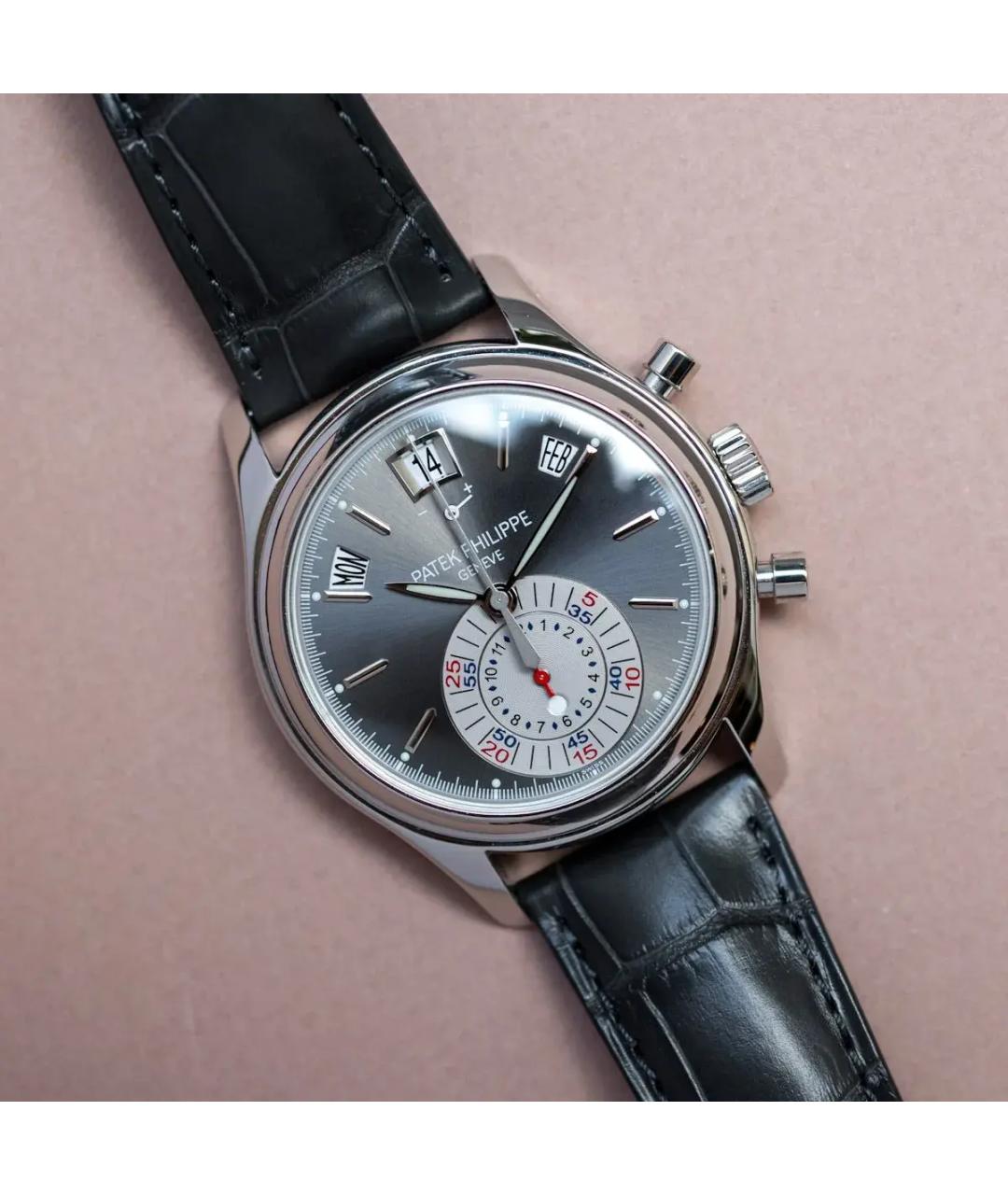 PATEK PHILIPPE Серые платиновые часы, фото 2