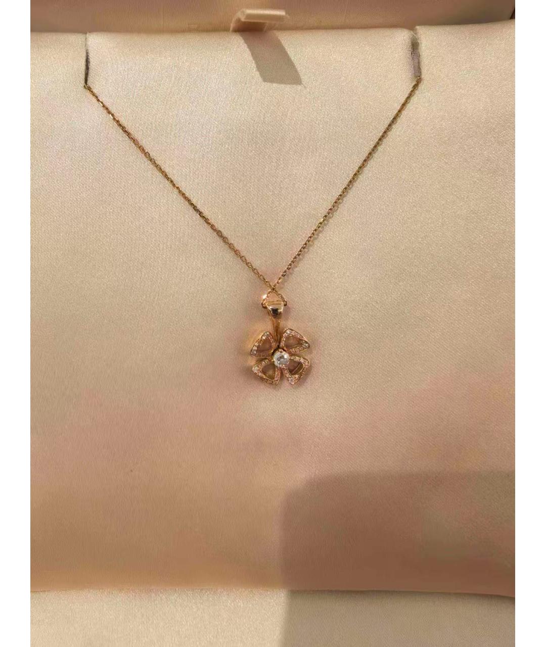 BVLGARI Золотая подвеска из розового золота, фото 4