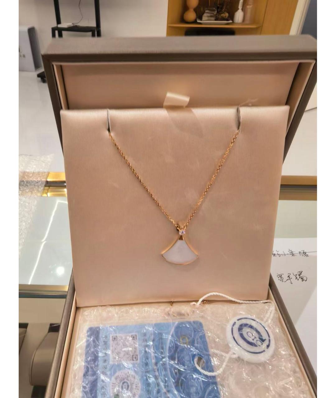 BVLGARI Золотое колье из розового золота, фото 3