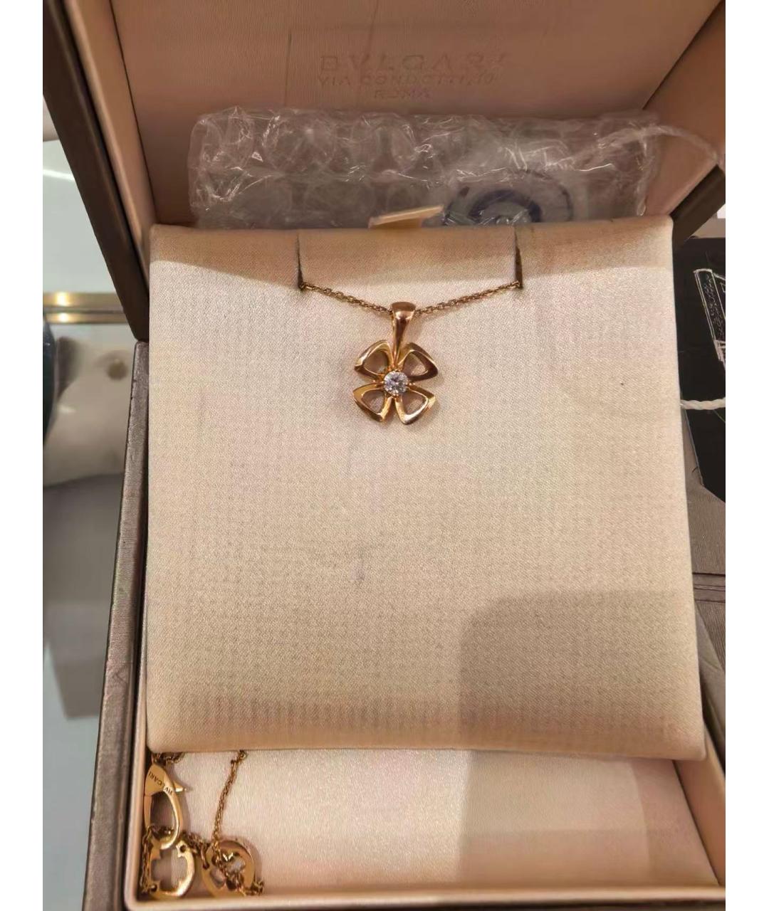 BVLGARI Золотая подвеска из розового золота, фото 3