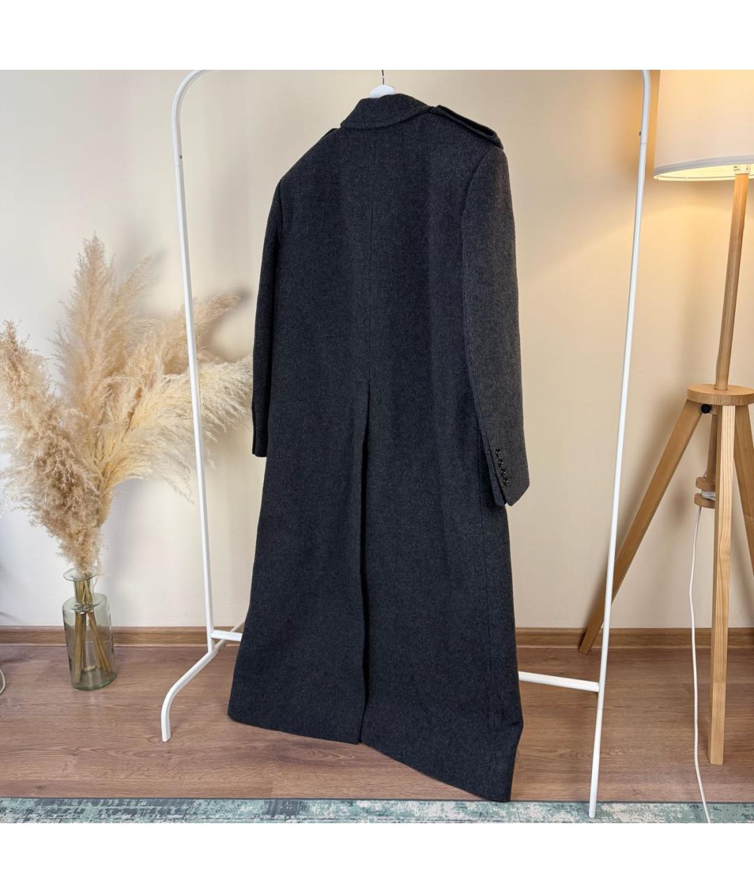ANN DEMEULEMEESTER Серое шерстяное пальто, фото 3