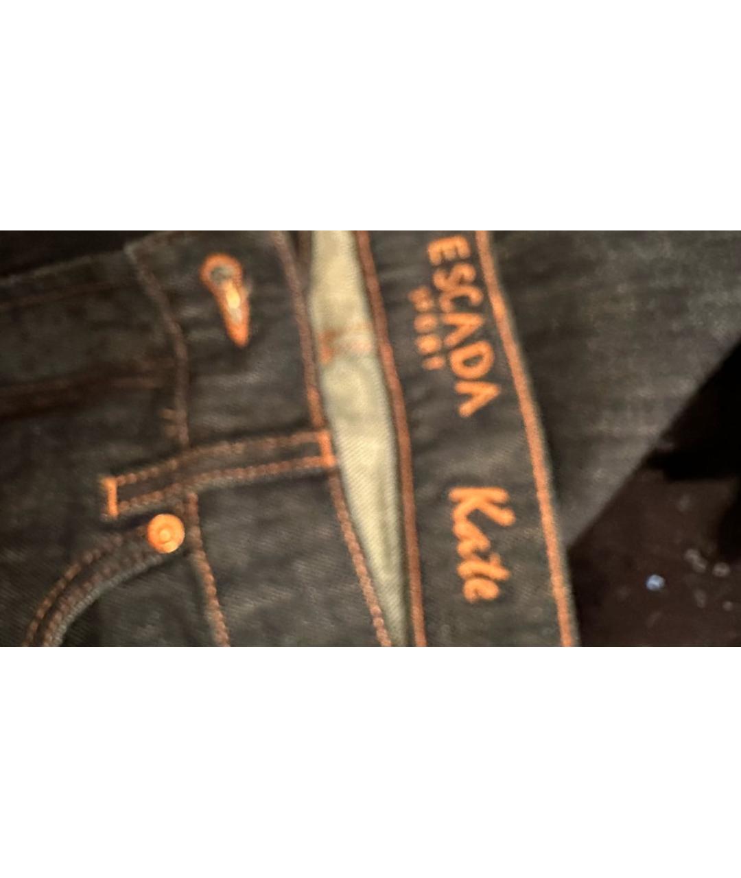 ESCADA Синие хлопковые джинсы клеш, фото 5