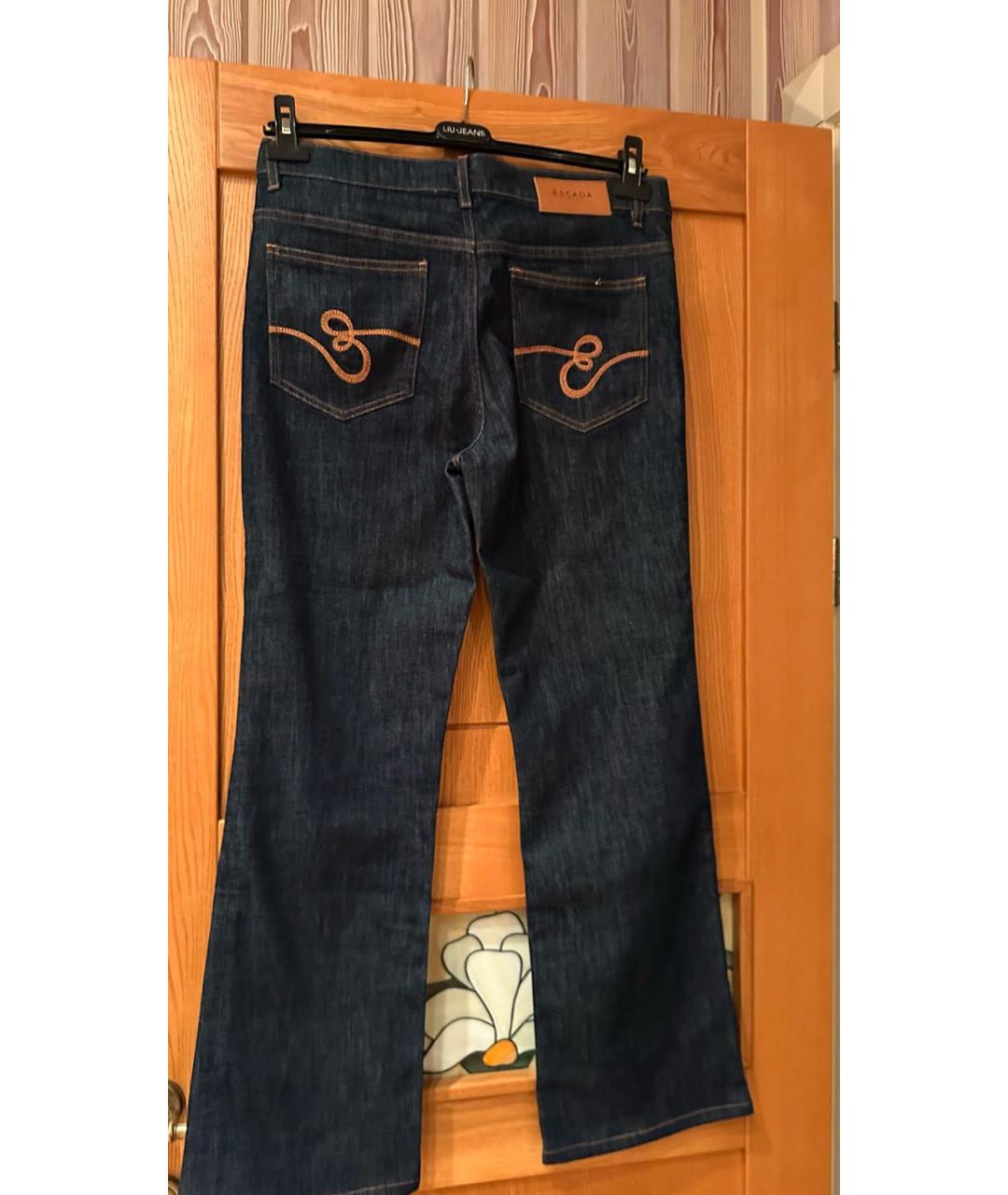 ESCADA Синие хлопковые джинсы клеш, фото 2