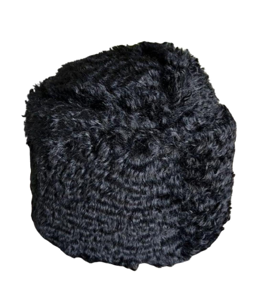 PRADA Черная шерстяная шапка, фото 1
