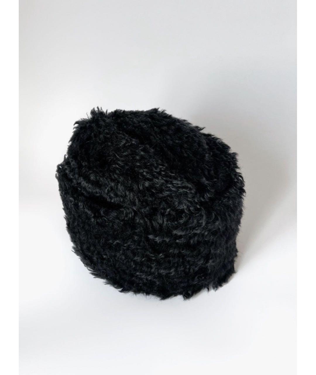 PRADA Черная шерстяная шапка, фото 2