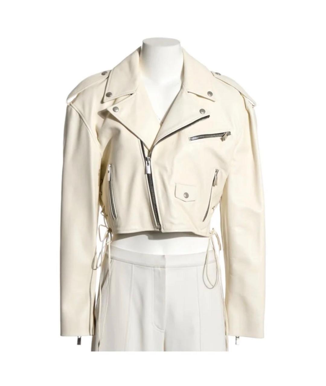 MAGDA BUTRYM Белая кожаная куртка, фото 9