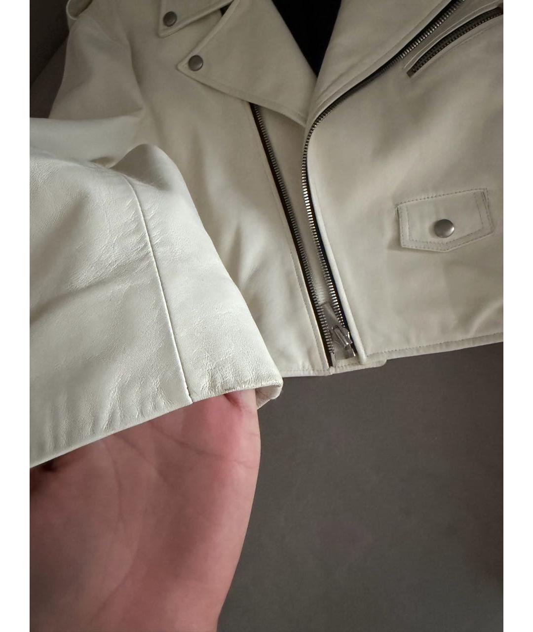 MAGDA BUTRYM Белая кожаная куртка, фото 7