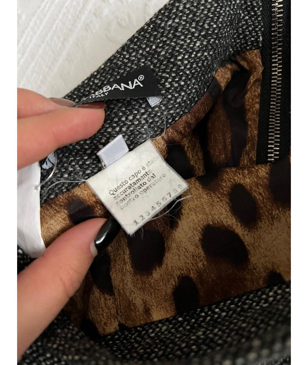 DOLCE&GABBANA Черная юбка макси, фото 3