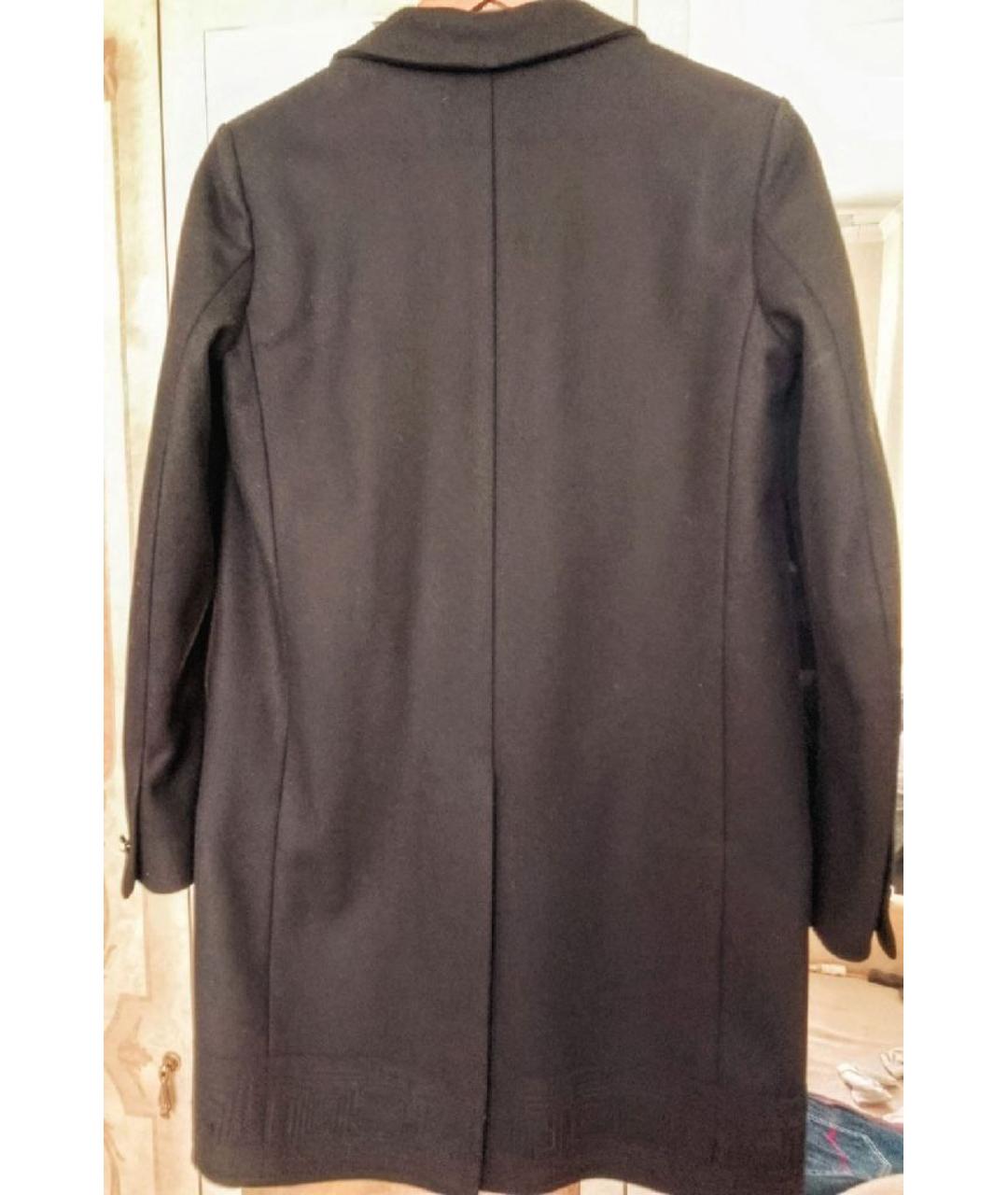 VERSUS VERSACE Черное шерстяное пальто, фото 2