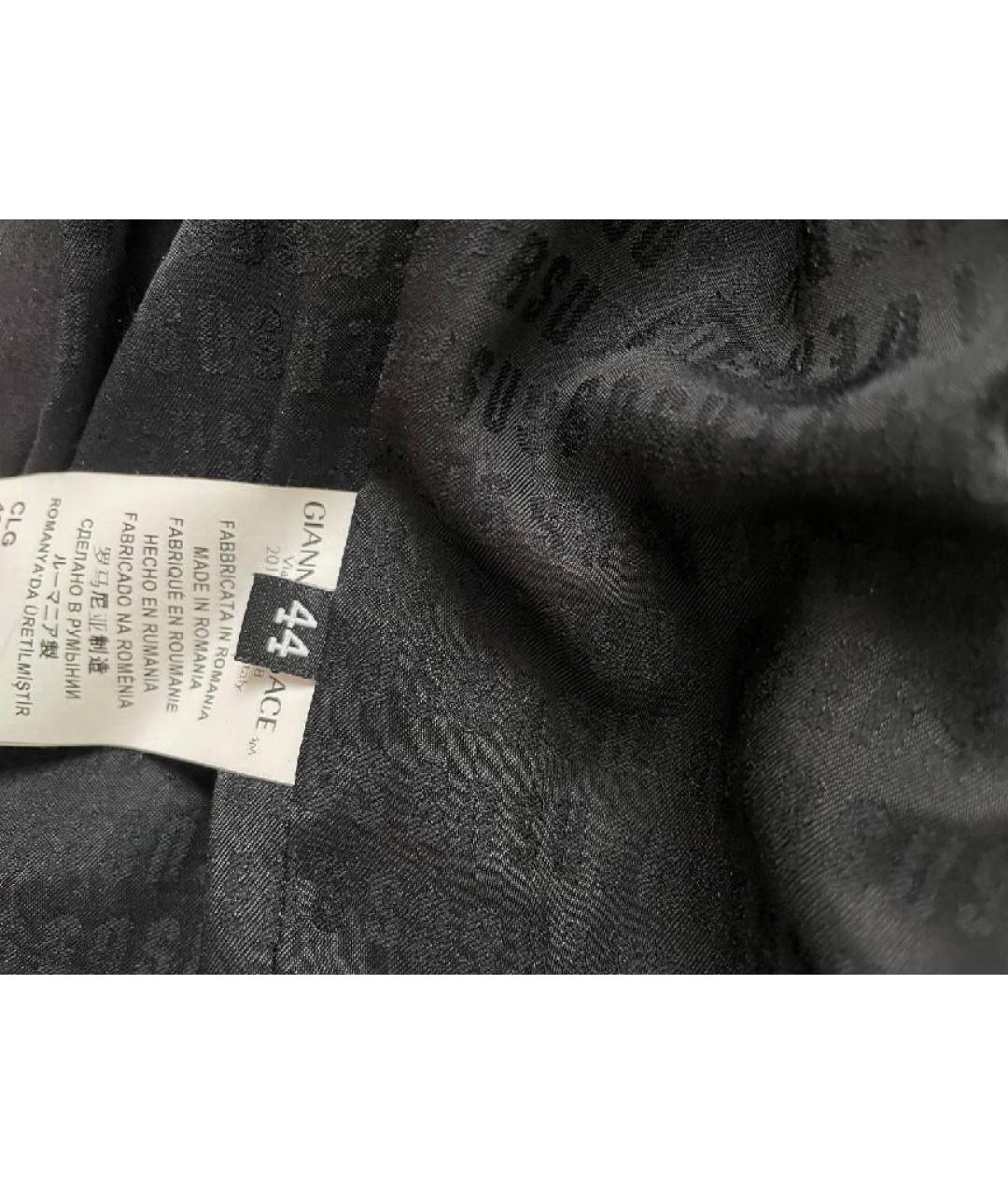 VERSUS VERSACE Черное шерстяное пальто, фото 5