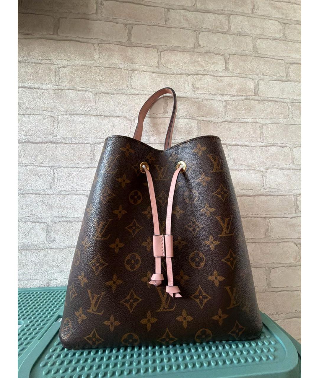 LOUIS VUITTON Коричневая сумка тоут, фото 9