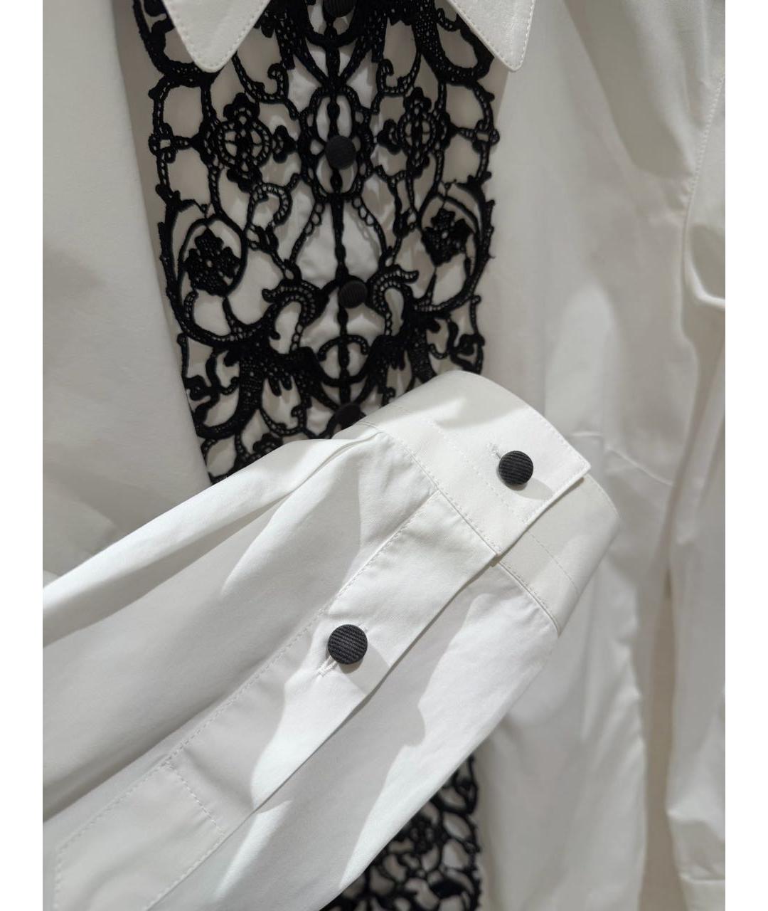 DOLCE&GABBANA Белая хлопковая блузы, фото 4