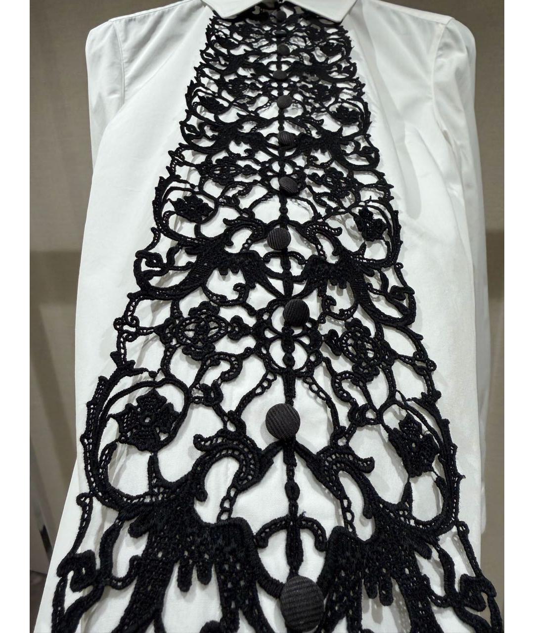 DOLCE&GABBANA Белая хлопковая блузы, фото 3