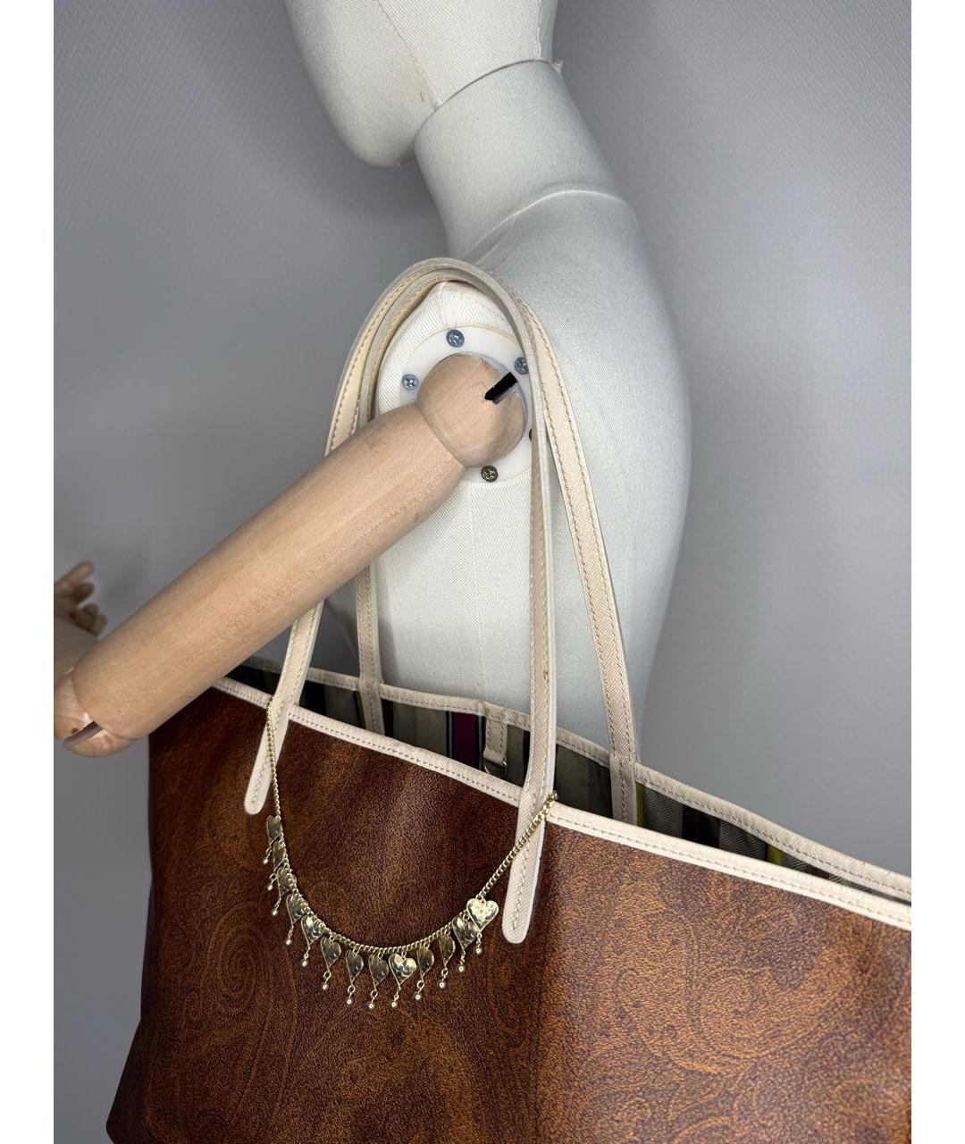 ETRO Коричневая сумка тоут, фото 4