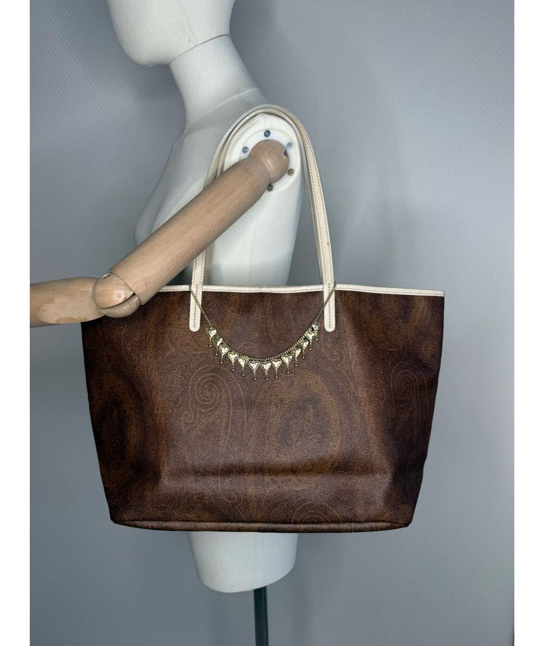 ETRO Коричневая сумка тоут, фото 2