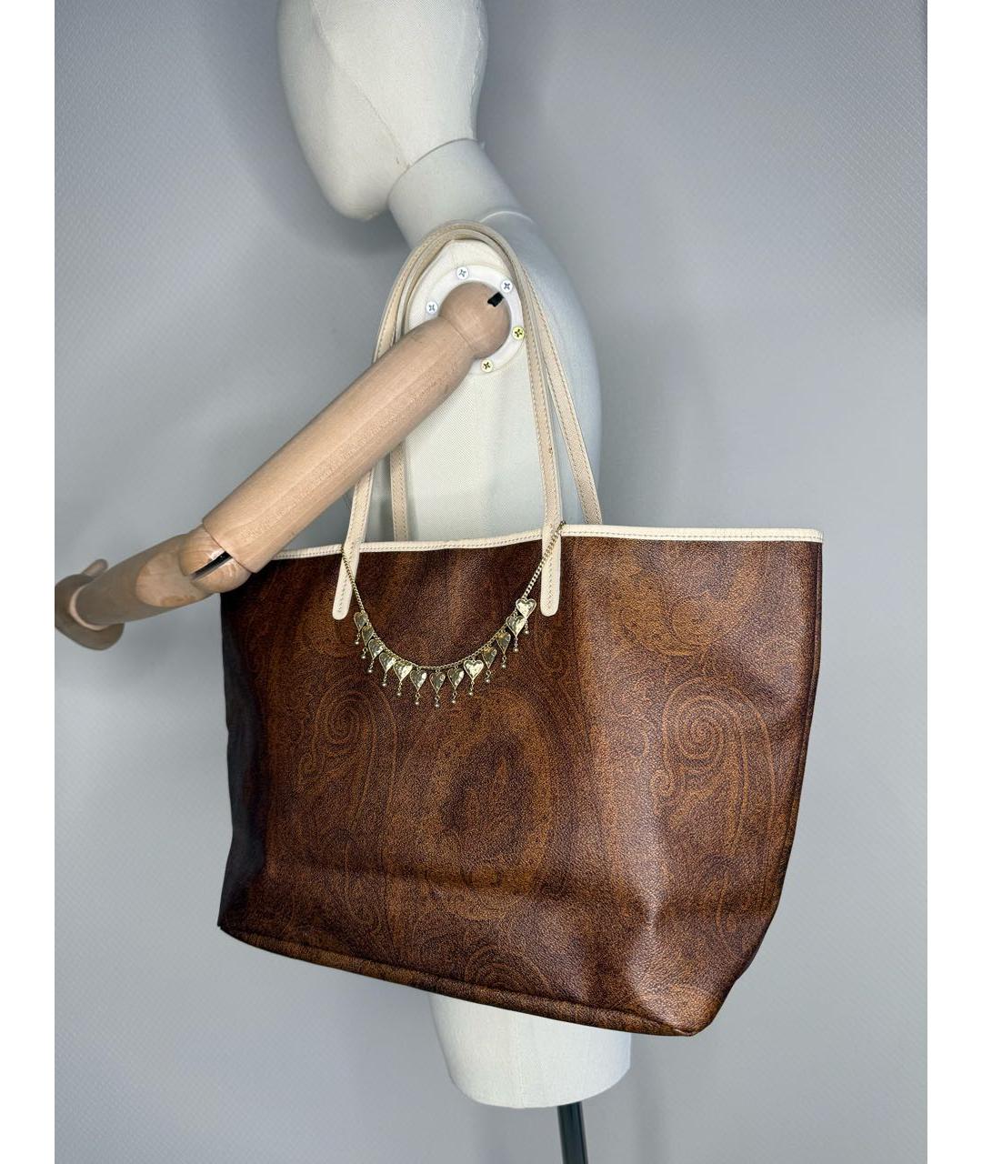 ETRO Коричневая сумка тоут, фото 8
