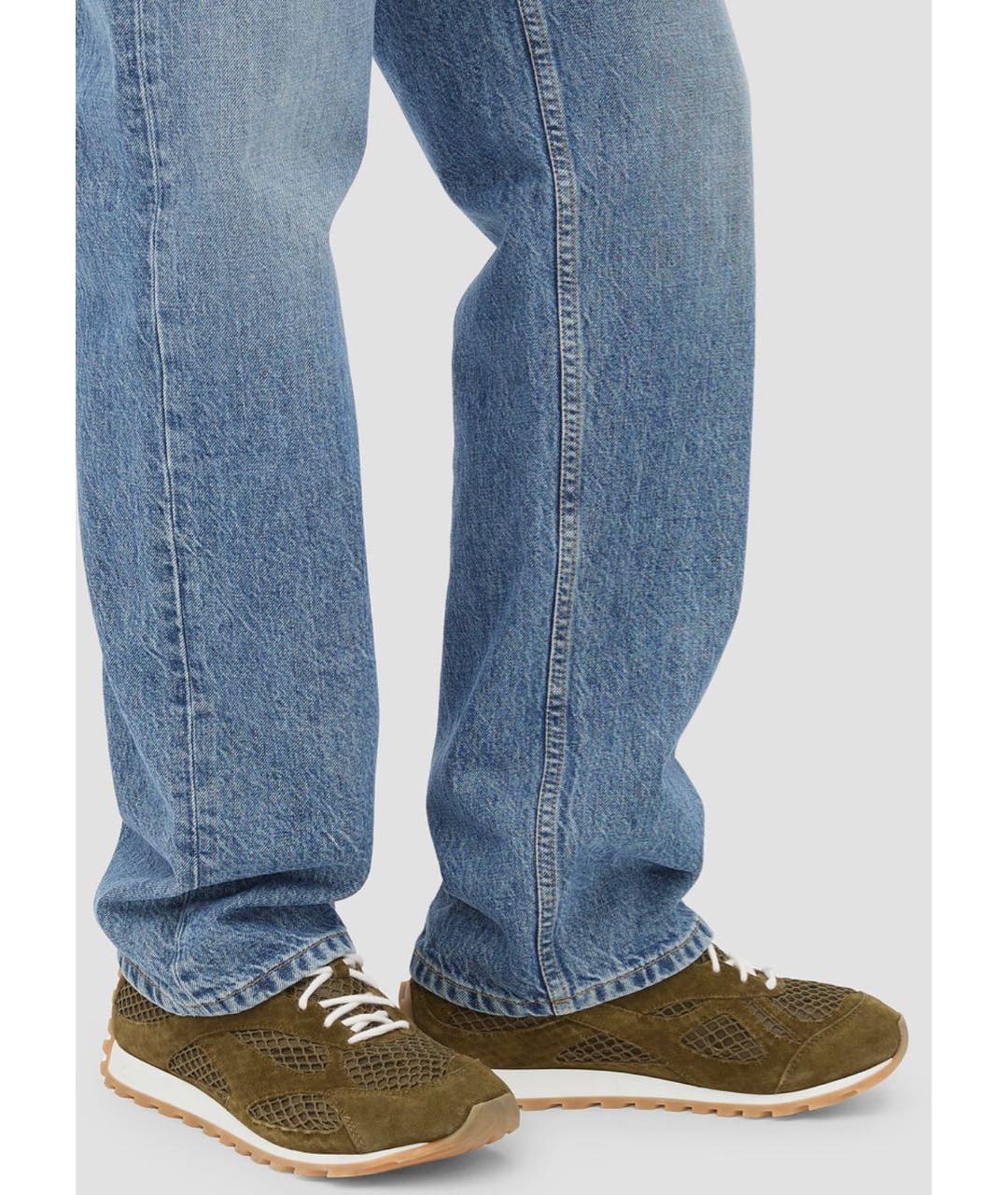 BOTTEGA VENETA Хаки текстильные кроссовки, фото 6