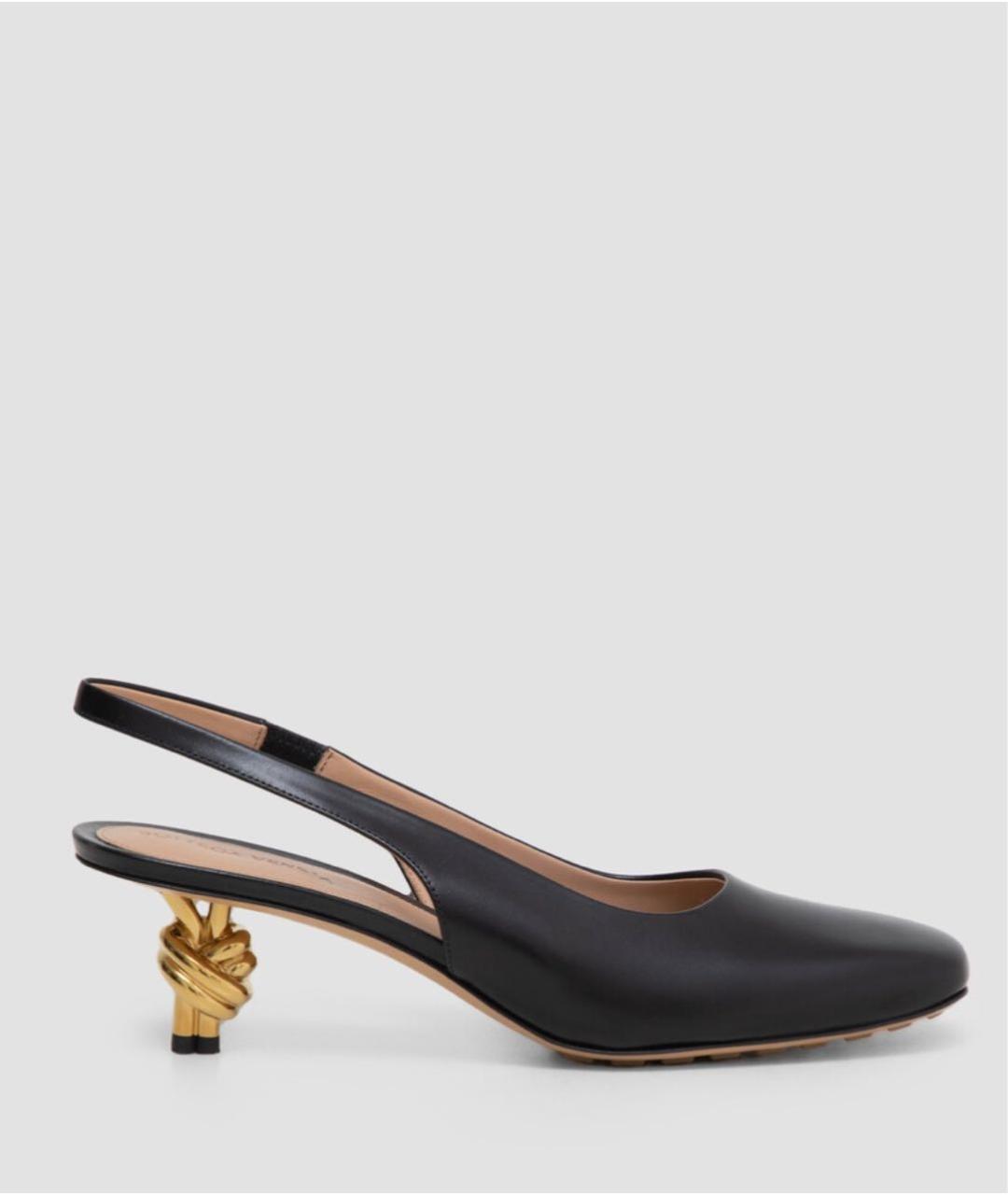 BOTTEGA VENETA Черные кожаные туфли, фото 6