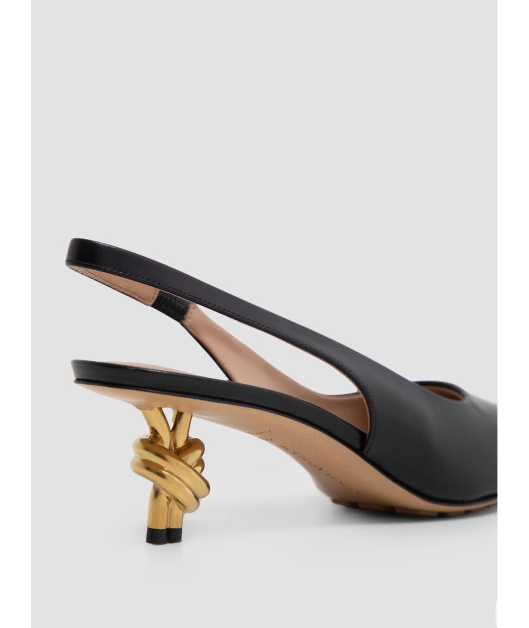 BOTTEGA VENETA Черные кожаные туфли, фото 5