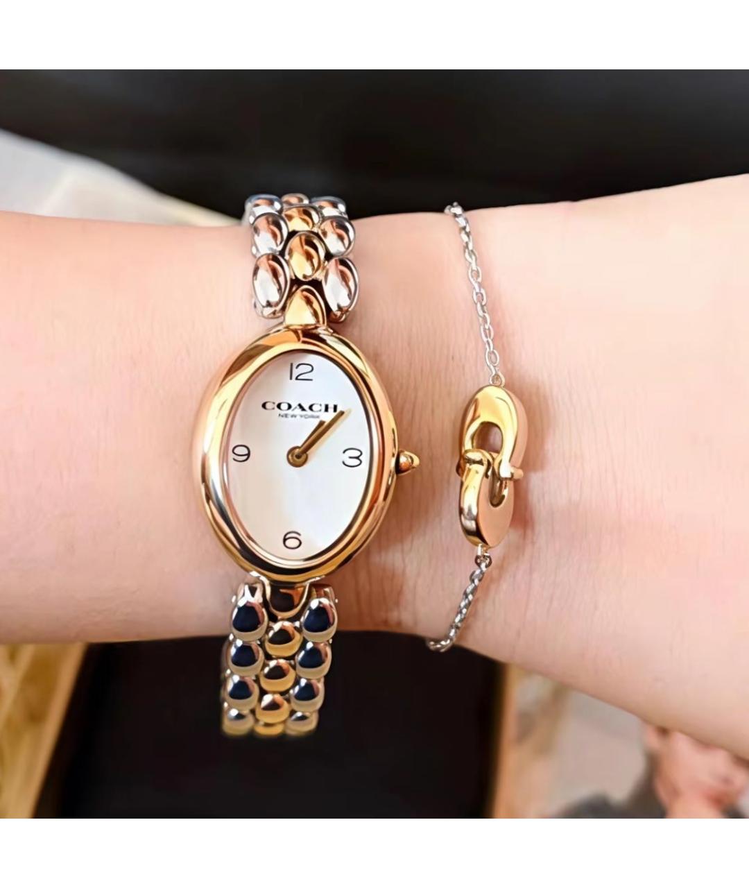 COACH Серебряные стальные часы, фото 7