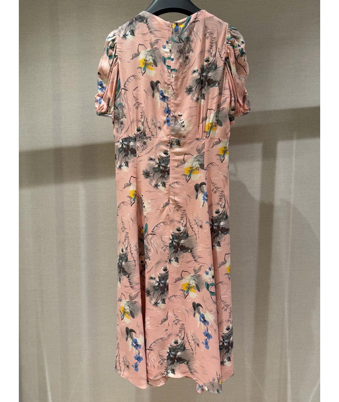 PRADA Розовое вискозное повседневное платье, фото 2