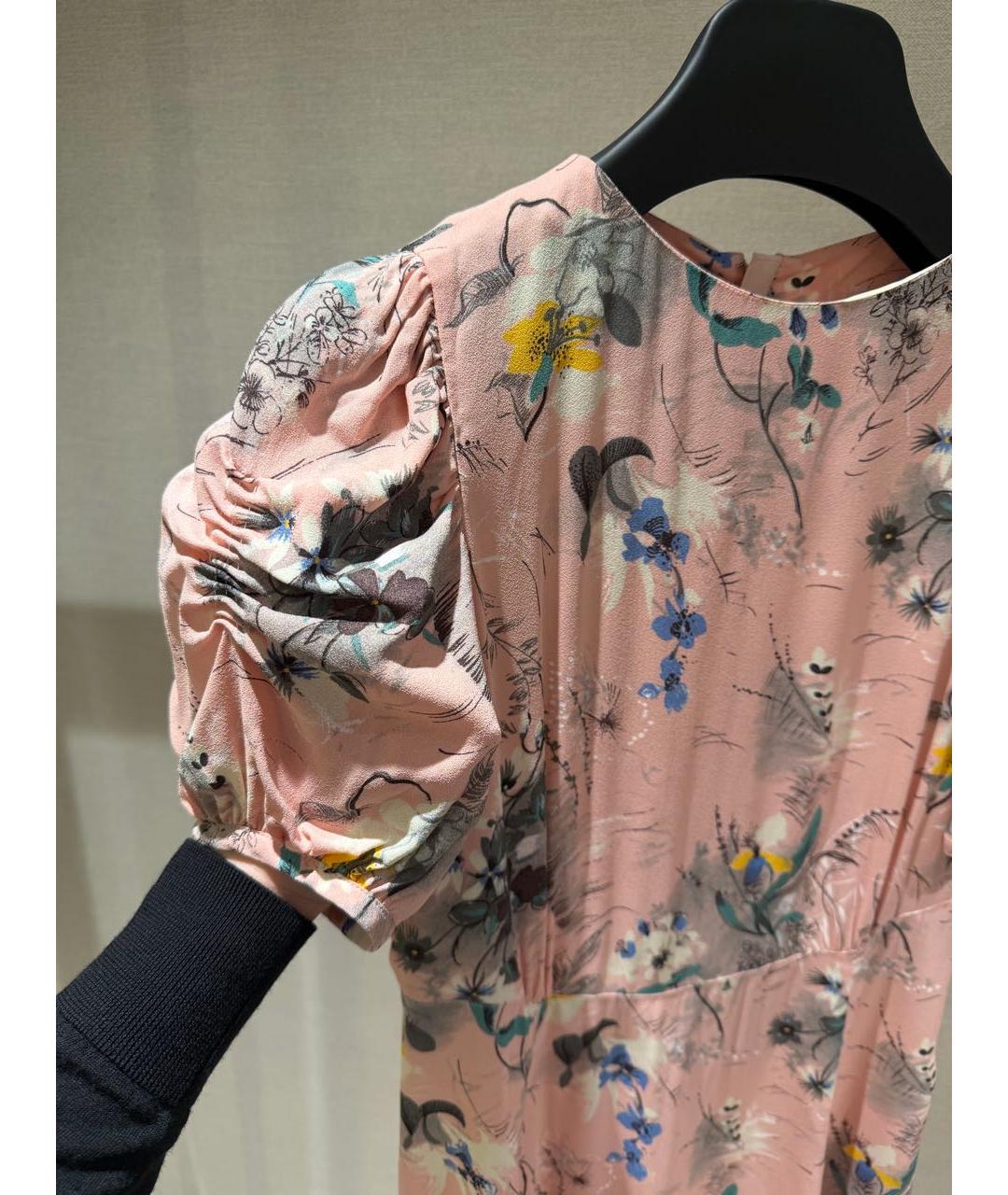 PRADA Розовое вискозное повседневное платье, фото 4