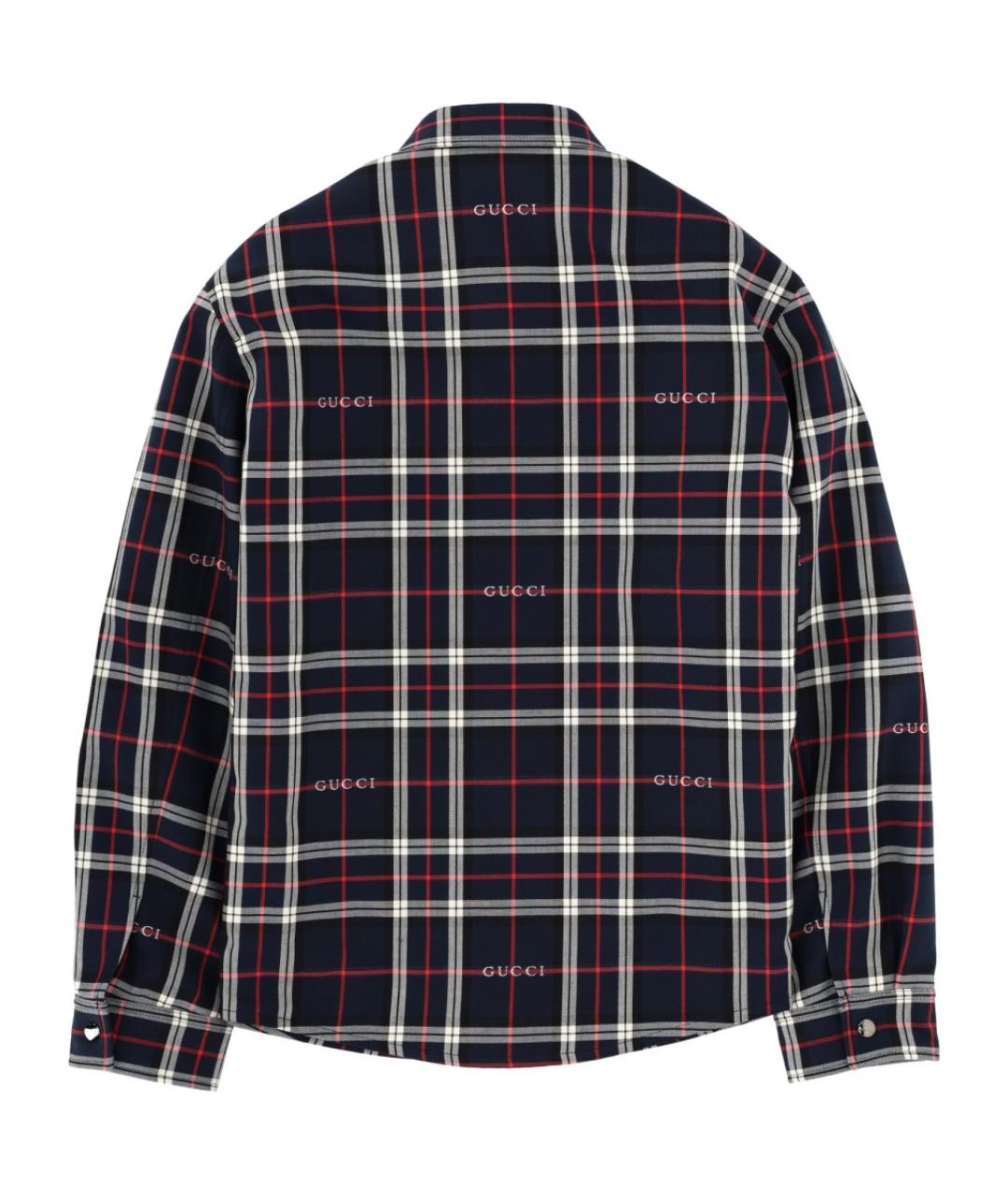 GUCCI Синяя хлопковая куртка, фото 2