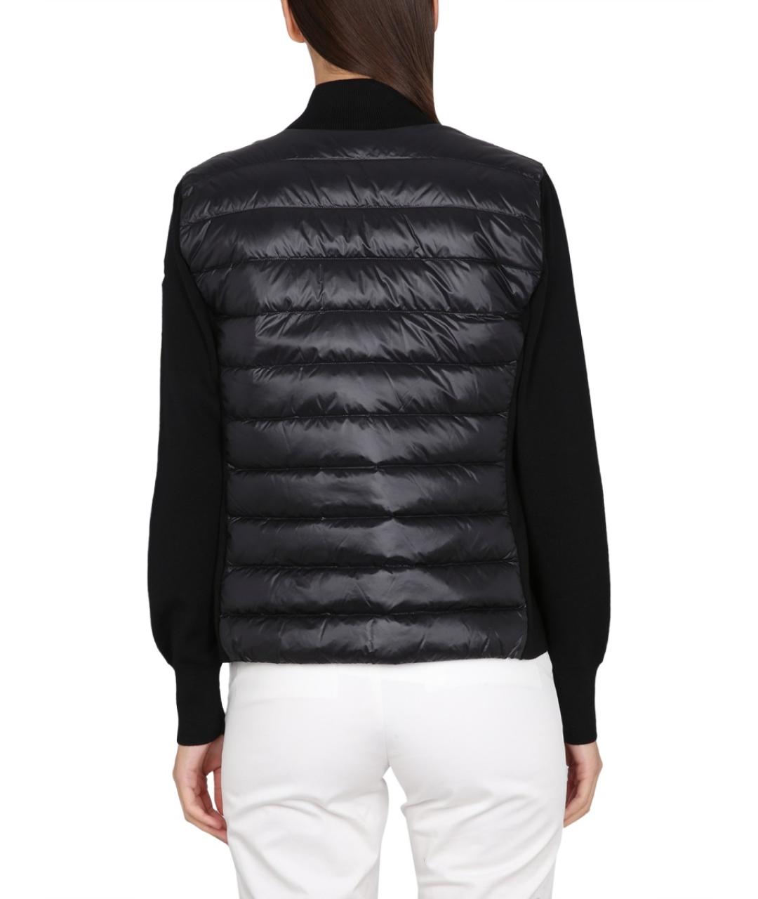 MONCLER Черный шерстяной кардиган, фото 3