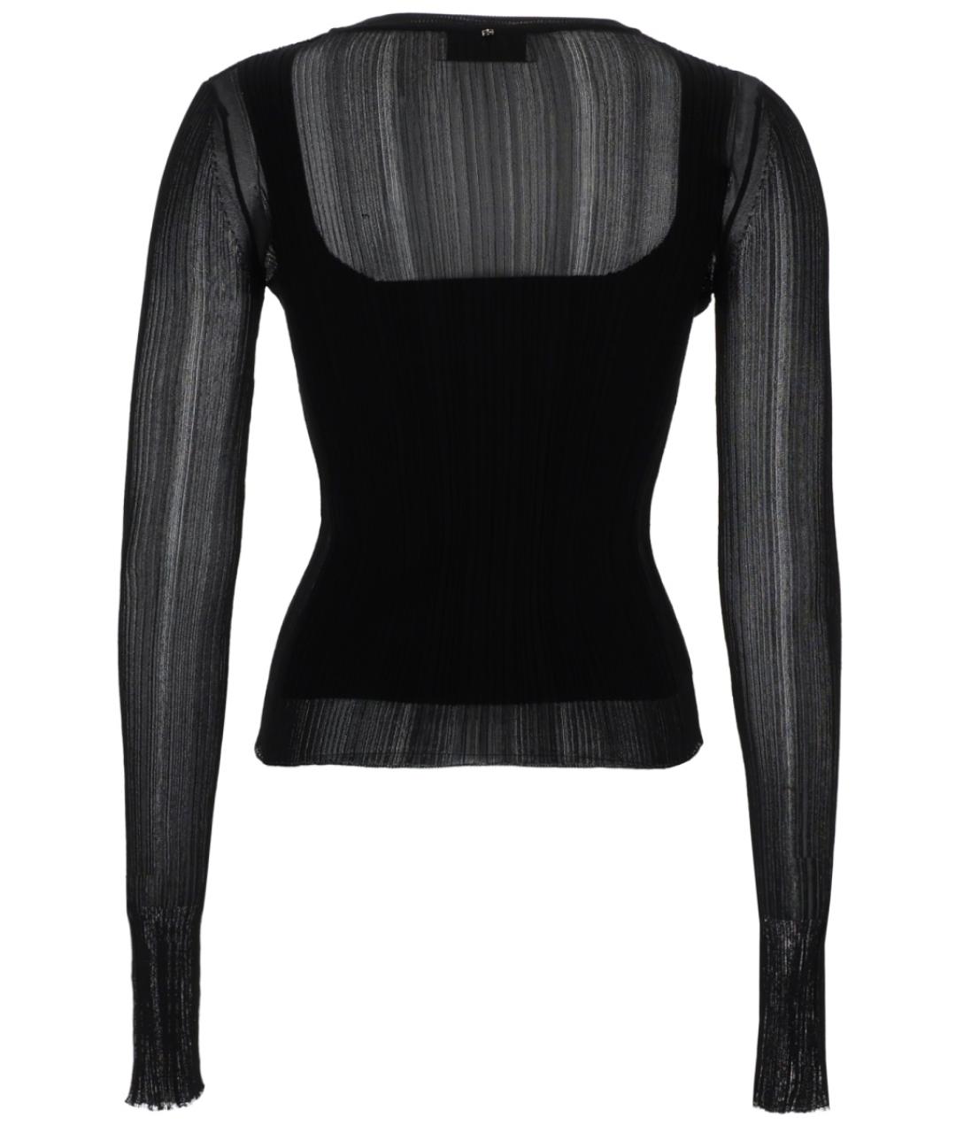 SPORTMAX Черная вискозная блузы, фото 2