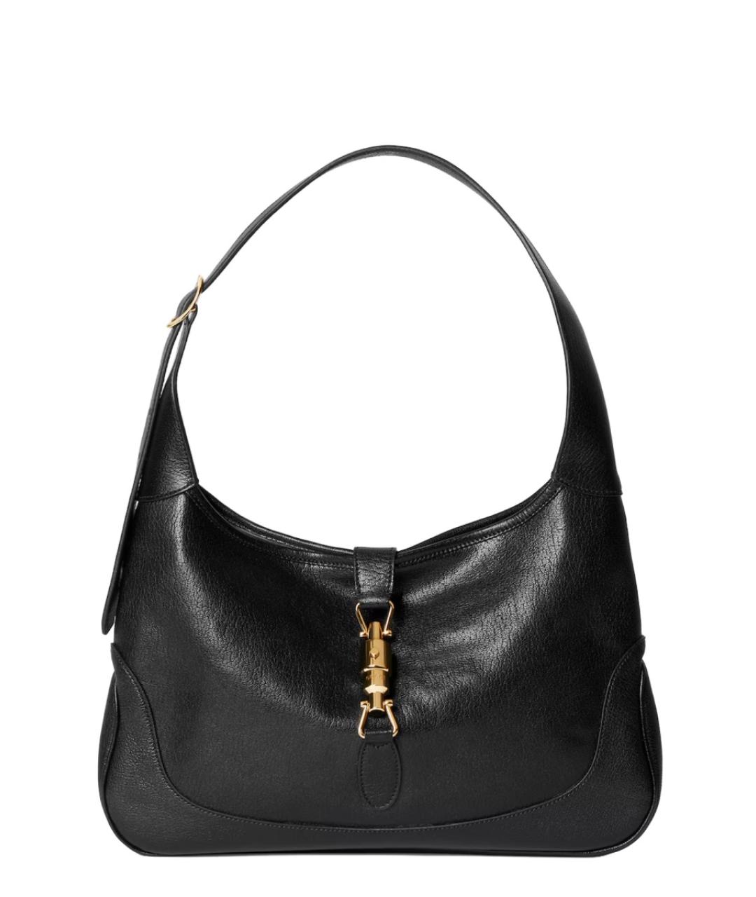 GUCCI Черная кожаная сумка через плечо, фото 1