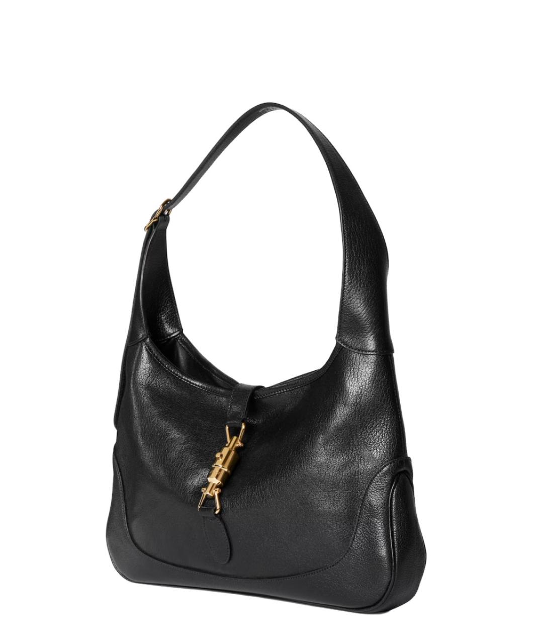 GUCCI Черная кожаная сумка через плечо, фото 4