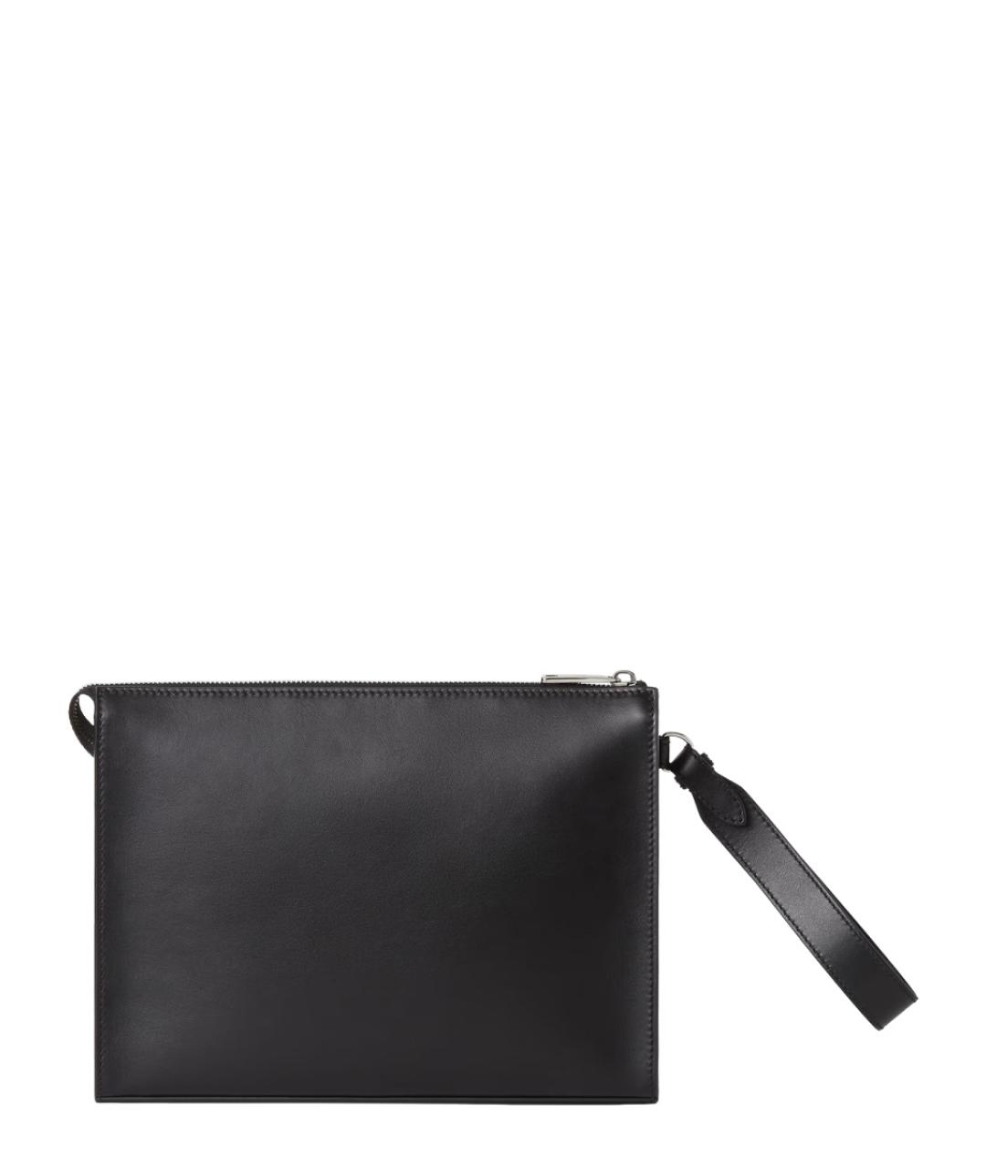 FENDI Черная кожаная барсетка, фото 2