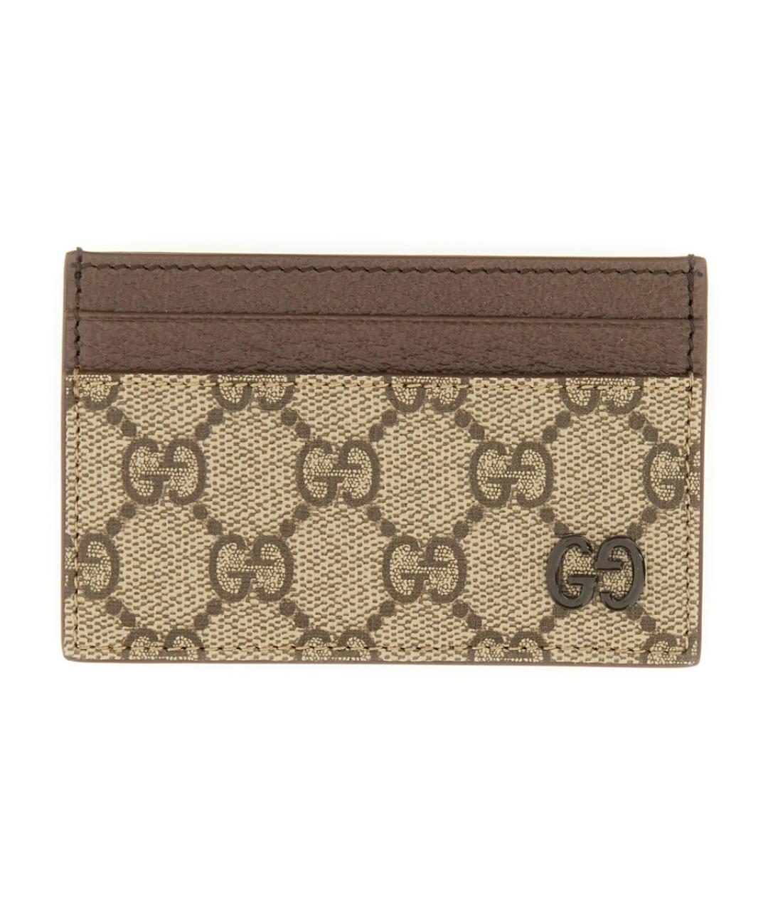 GUCCI Коричневый полиуретановый кардхолдер, фото 1