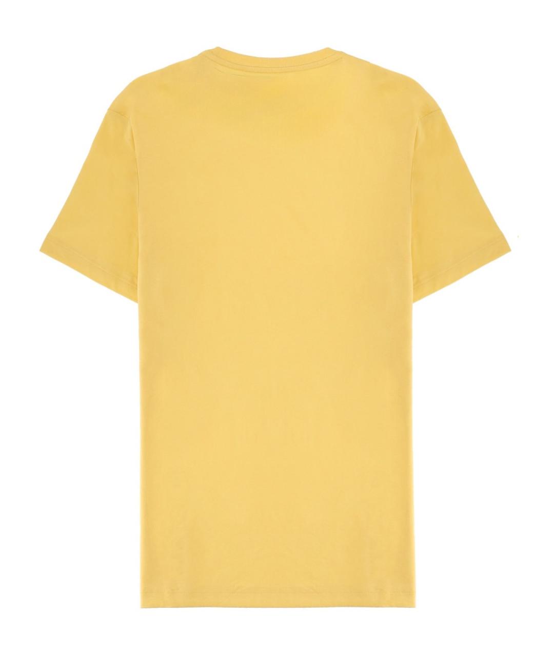 POLO RALPH LAUREN Желтая хлопковая футболка, фото 2