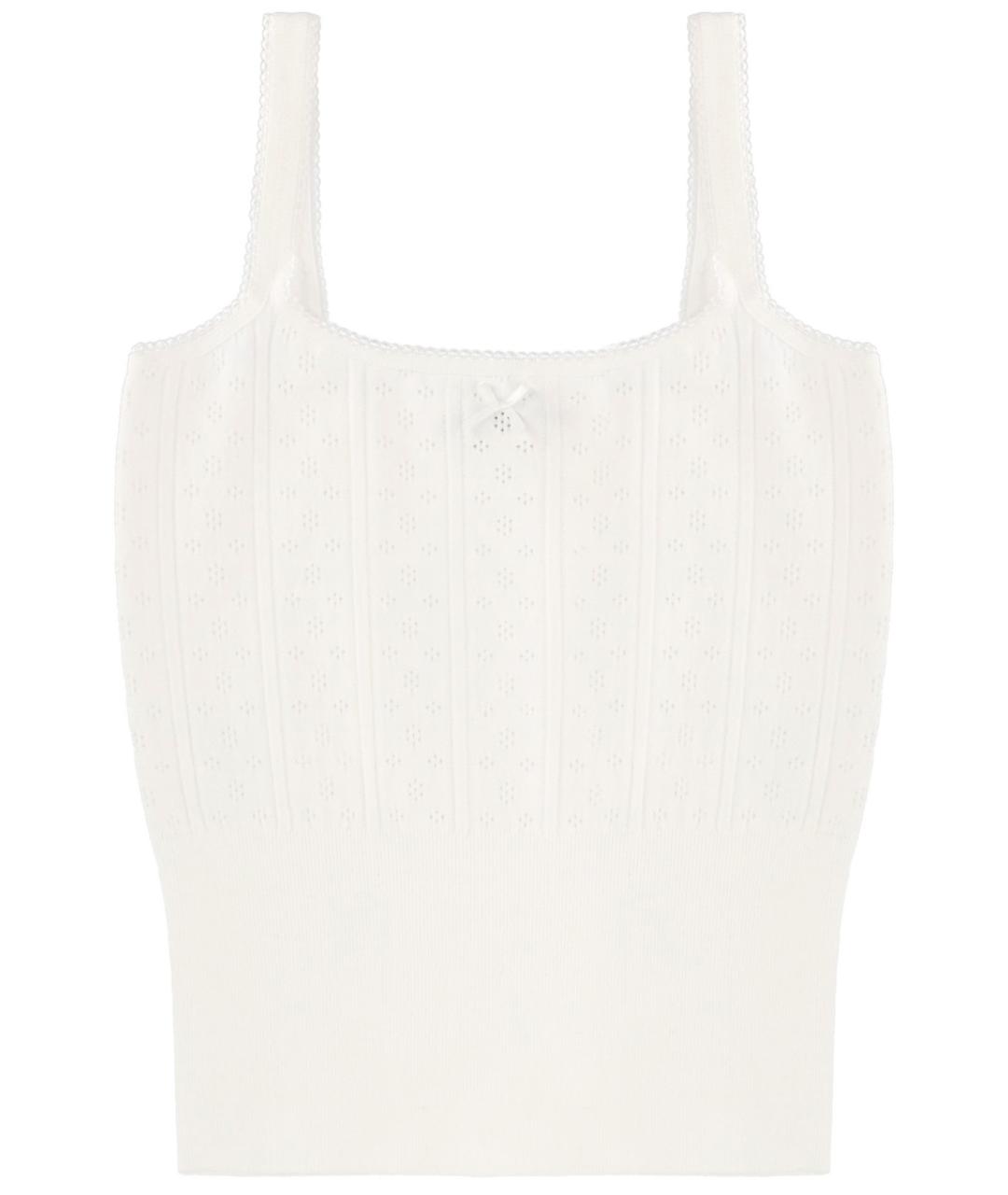 J.W.ANDERSON Белая вискозная майка, фото 1